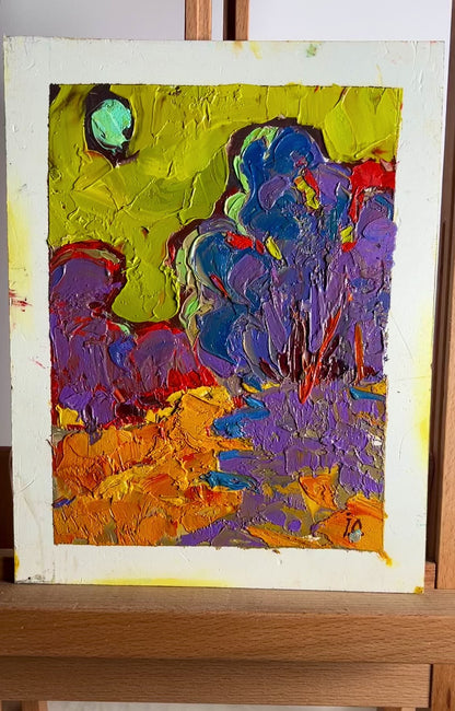 Oil painting A warm autumn evening Ivanyuk Alex