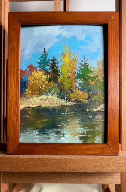 OIl painting Here comes autumn Yuriy Suprunchuk