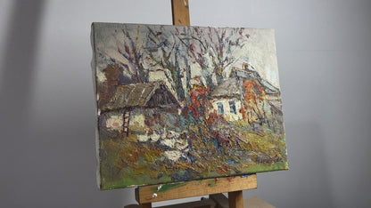 Oil painting Late fall Ivanyuk Oksana