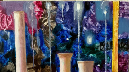 Abstract oil painting Tabletop Elegance Anatoly Tarabanov