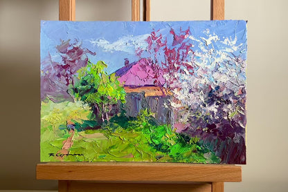 Oil painting Cherry blossom Boris Serdyuk