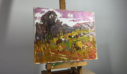 Oil painting On the autumn slopes Alex Ivanyuk
