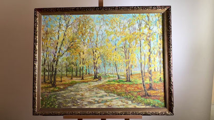 Oil painting October colors Shapoval Ivan Leontyevich