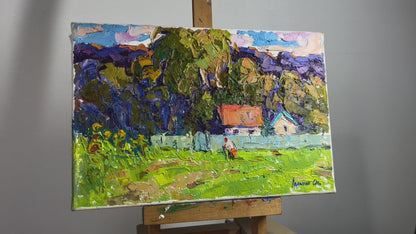 Oil painting Morning walk Alex Ivanyuk