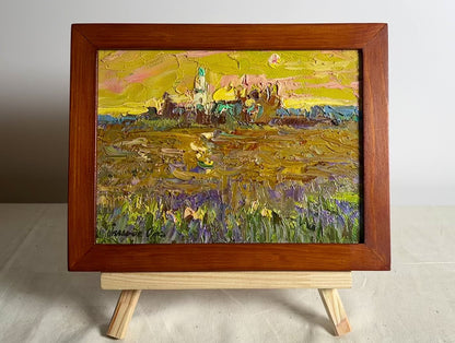 Oil painting Evening came Ivanyuk Oksana