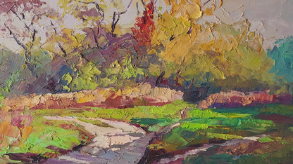 Oil painting Autumn shadows Serdyuk Boris Petrovich