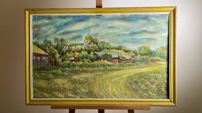Oil painting The village of Prystaylovo Shapoval Ivan Leontyevich
