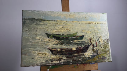 Oil painting Shore's edge Ivanyuk Oksana
