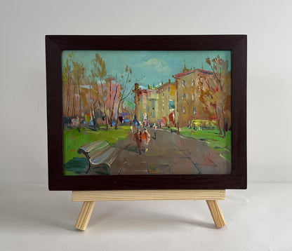 Oil painting Golden autumn in the park Yuriy Suprunchuk