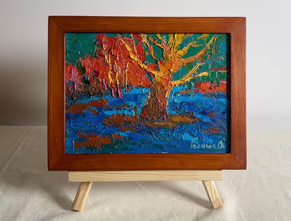 Oil painting autumn foliage Ivanyuk Оksаnа