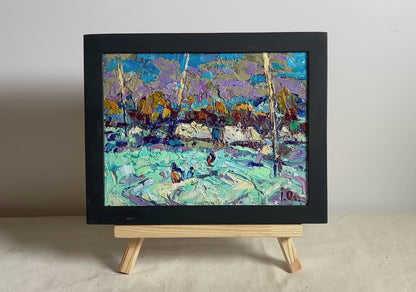 Oil painting To the house Oleksiy Ivanyuk