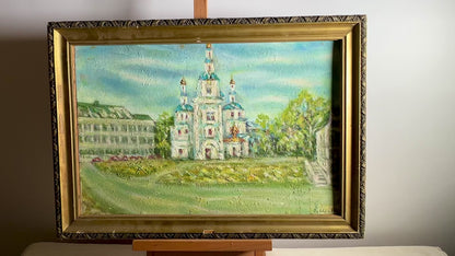 Oil painting Resurrection Church Shapoval Ivan Leontyevich