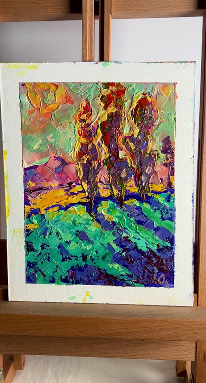 Oil painting Morning sunrise Alex Ivanyuk