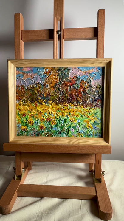 Oil painting Golden sunflowers Alex Ivanyuk