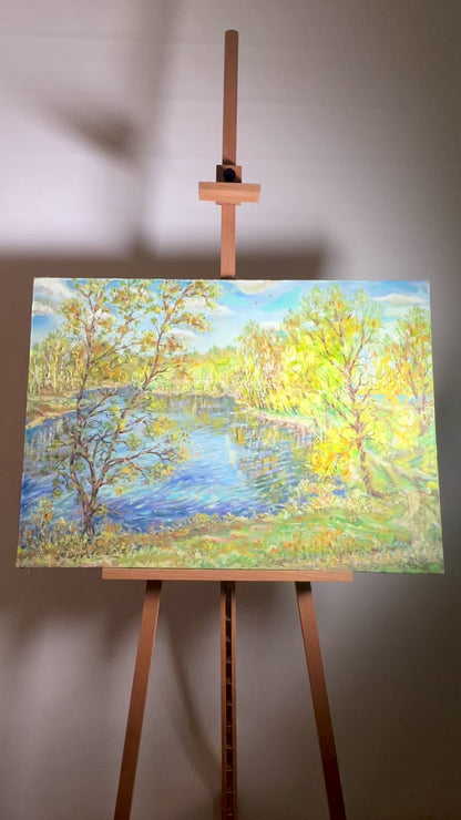 Oil painting Gentle Warmth Returns Shapoval Ivan Leontyevich