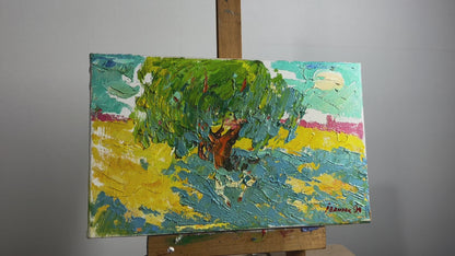 Oil painting In the shade near the old willow Ivanyuk Alex
