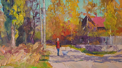 Oil painting Warm October Serdyuk Boris Petrovich