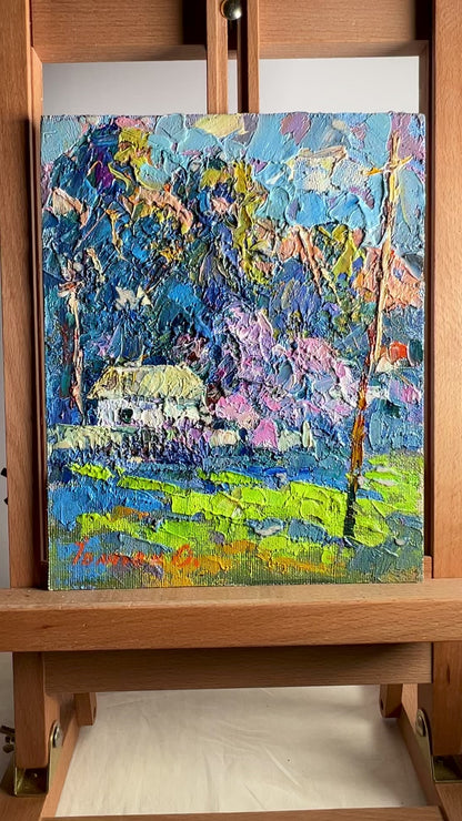 Oil painting Morning walk Oksana Ivanyuk