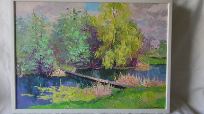 Oil painting Bridge Boris Serdyuk