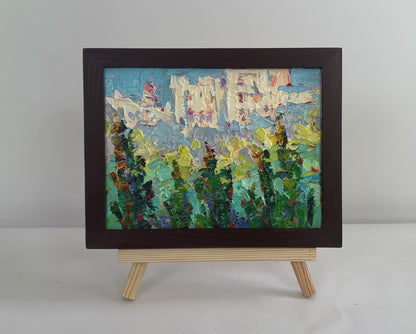 Oil painting Sunny summer city Oleksiy Ivanyuk