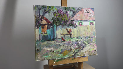 Oil painting Near the mud Alex Ivanyuk