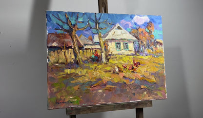 Oil painting Arrival of early spring Oksana Ivanyuk