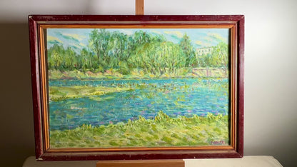 Oil painting The Serenity of Forest Waters Shapoval Ivan Leontyevich