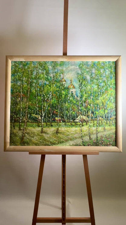 Oil painting Sumy birches Shapoval Ivan Leontyevich