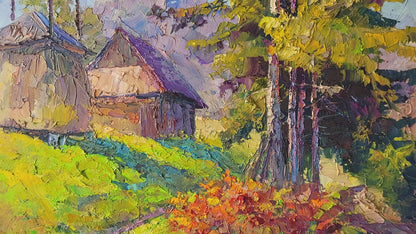 Oil painting Carpathian motif Serdyuk Boris Petrovich