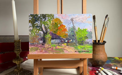 Oil painting September day Boris Serdyuk