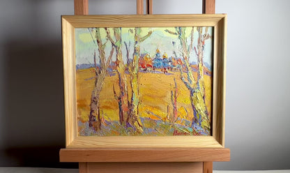 Oil painting The sound of autumn bells Oksana Ivanyuk