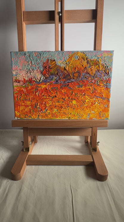 Oil painting Crimson stubble Ivanyuk Alex