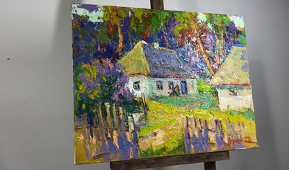 Oil painting Woke up in the morning Oksana Ivanyuk