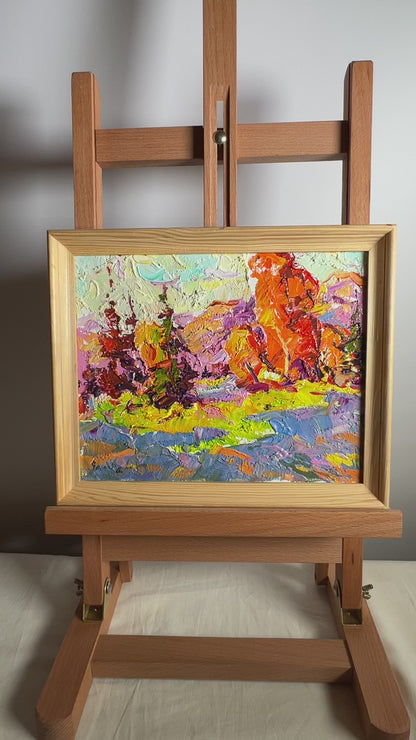 Oil painting Sunny autumn day Ivanyuk Oleksiy