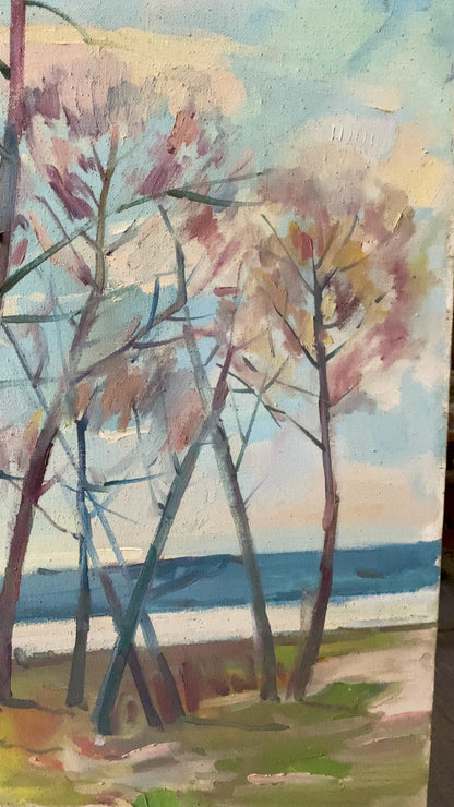 Oil painting The last warm days Peter Dobrev