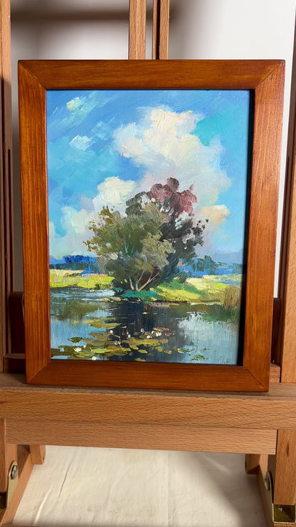 OIl painting Memory of a place in nature Yuriy Suprunchuk