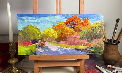 Oil painting Golden autumn Boris Serdyuk