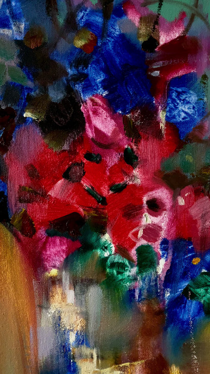 Abstract oil painting Evening melody Anatoly Borisovich Tarabanov
