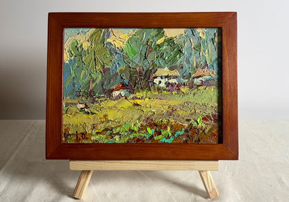 Oil painting Village edge Ivanyuk Alex