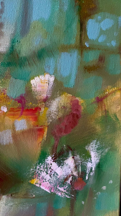 Abstract oil painting Floral Dreamscape Anatoly Tarabanov