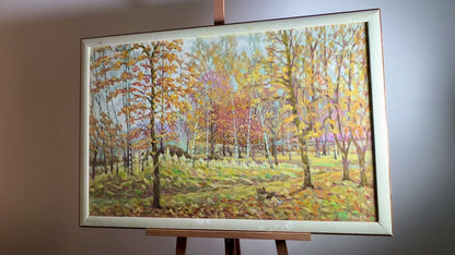 Oil painting The Forest's Golden Hour Shapoval Ivan Leontyevich