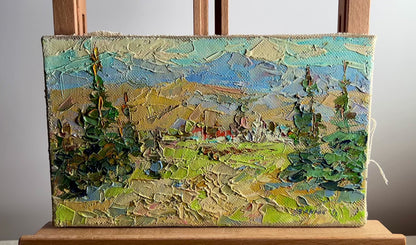 Oil painting Memories of the Carpathians Ivanyuk Alex