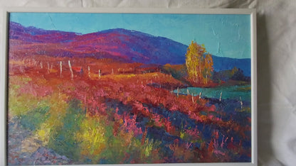 Oil painting Autumn Transcarpathia Boris Serdyuk