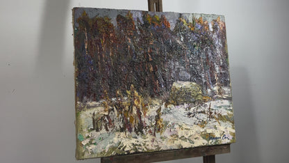 Oil painting Near the forest Ivanyuk Oksana