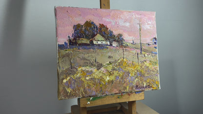 Oil painting On the farm Oksana Ivanyuk