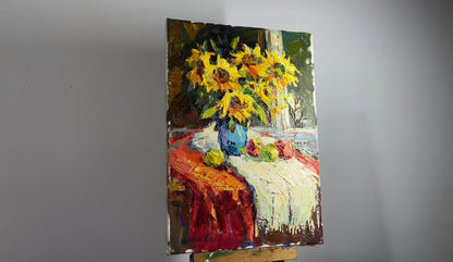 Oil painting Still life on the window Ivanyuk Oksana