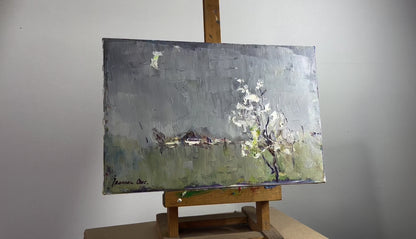 Oil painting Spring morning Ivanyuk Oksana