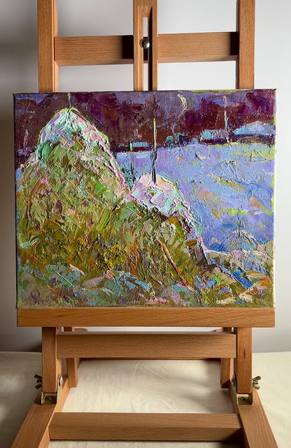 Oil painting Moonlit night Oksana Ivanyuk