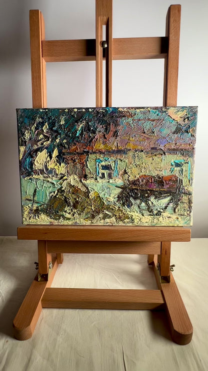Oil painting From the road Ivanyuk Alex