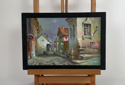 Oil painting Walking along the city street Yuriy Suprunchuk
